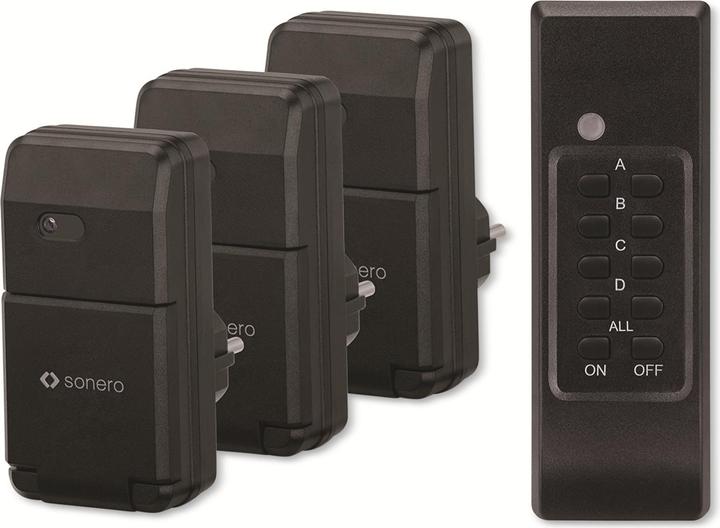 Produktbild Sonero Funksteckdosen-Set S-RCS303, Outdoor