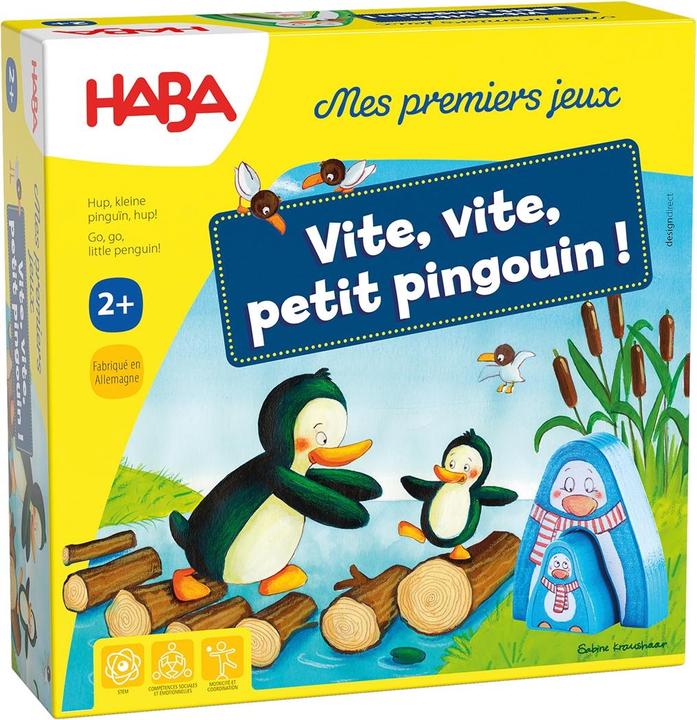 Actual product image Haba Mes premiers jeux - Vite, vite, petit pingouin! (German, French, Italian, English)