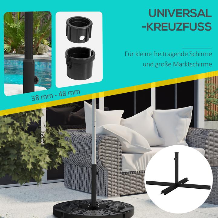 Image du produit Outsunny Pied de parasol en croix pour les diamètres de 32 à 48 mm