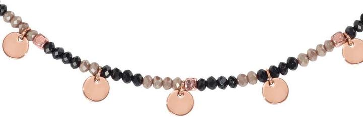 Image du produit Bijouteria Pendentif de chaîne (Acier inoxydable, Revêtement PVD (couleur or), Hématite, Cristallin, 43,5 cm)