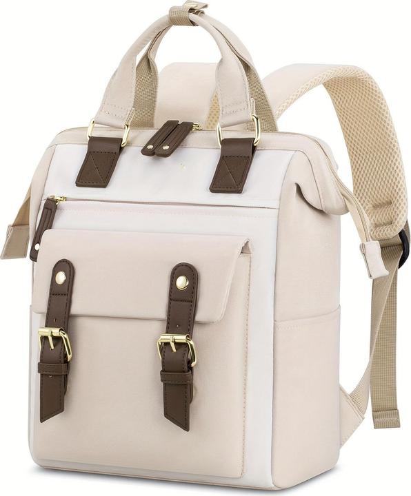 Only-Bags.Store Stilvoller kleiner Laptop-Rucksack - Modischer College Daypack mit verstellbaren Trägern, robustem
