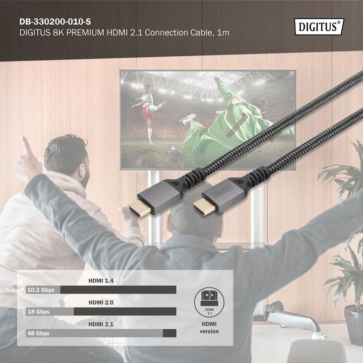 Produktbild Digitus HDMI (Typ A) — HDMI (Typ A) (1 m, HDMI)