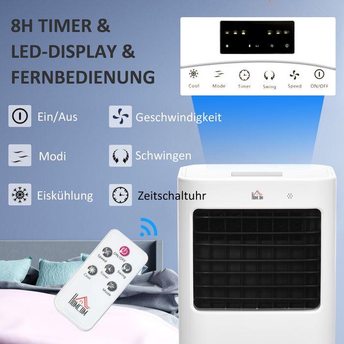 Produktbild Swisshandel24 3 in 1 Mobile Klimaanlage mit Luftbefeuchtung Wasserkühlung 15L Klimagerät (20 m²)