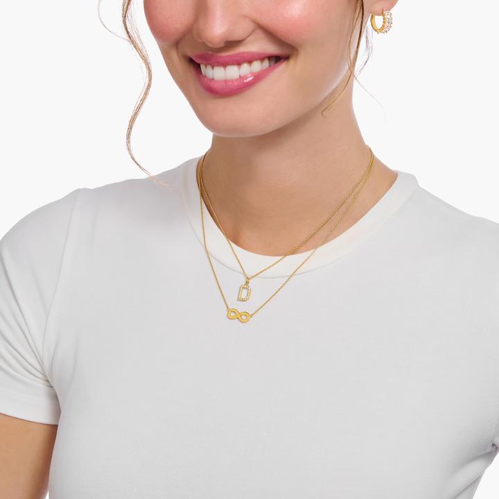 Image du produit Thomas Sabo Chaîne avec pendentif lettre H plaqué or (38 - 45 cm)
