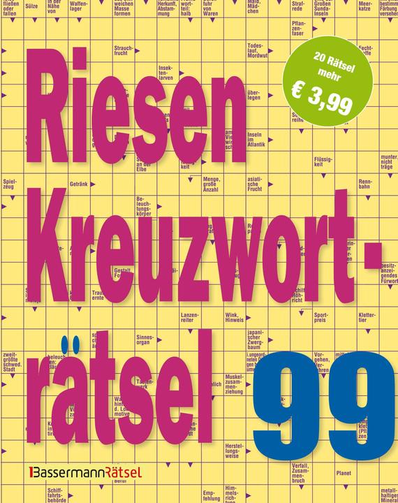 Produktbild Riesen-Kreuzworträtsel 99 (5 Exemplare à 3,99 €) (Deutsch, Eberhard Krüger, 2025)
