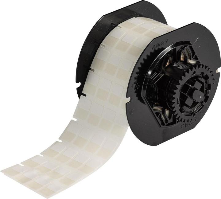 Image du produit Brady B33-80-417, vinyle auto-laminant, blanc/transparent, 12.70 x 9.53(19.05) mm, permanent