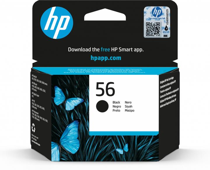 Actual product image HP C 6656 AE Ink cartridge black No. 56