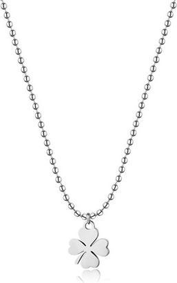 Image du produit Sagapo S'Agapo Popular Steel Necklace With Four-Leaf Clover Smile Ssm005