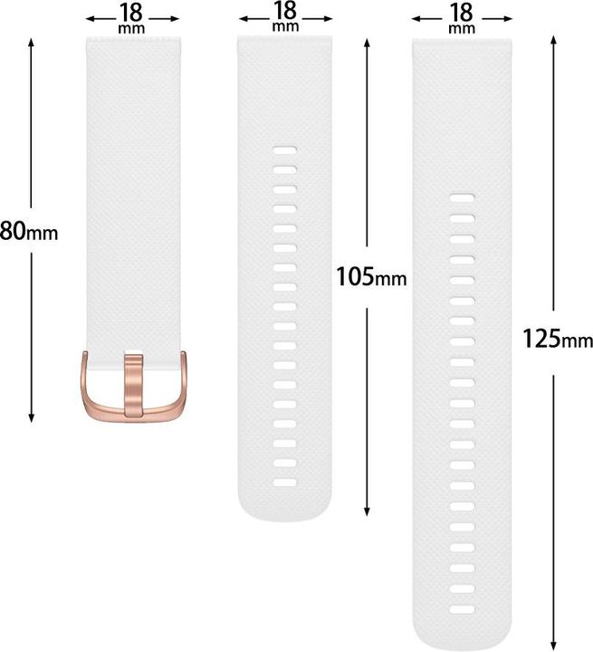 Produktbild Deltalabs Quick Change Schnellwechsel Armband zu Garmin (18 mm, Silikon)