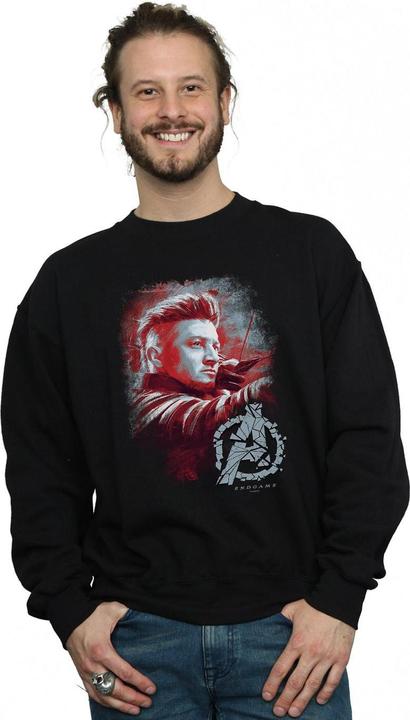 Actual product image Mens Avengers Endgame Hawkeye Brushed Cotton Sweatshirt (5XL)