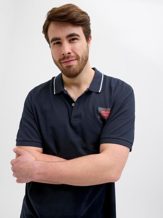 Actual product image Jack & Jones Plus Size Gedruckt Poloshirt Poloshirt (6XL)