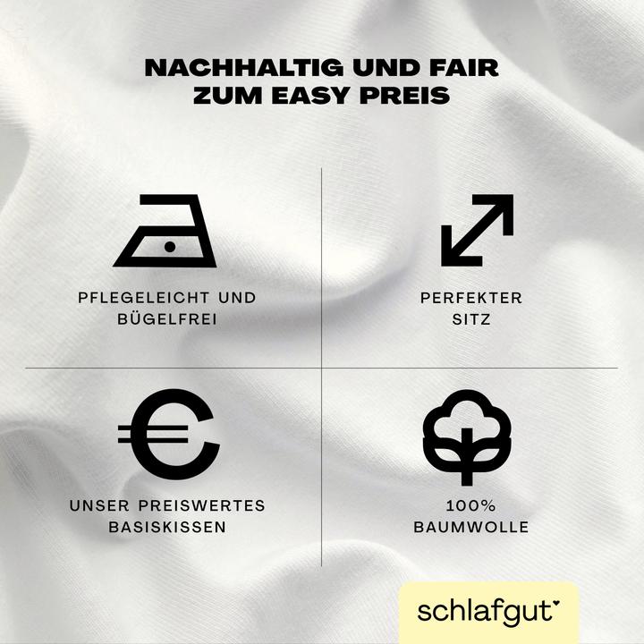 Actual product image schlafgut Easy Jersey (Duvet cover, 80 x 80 cm)