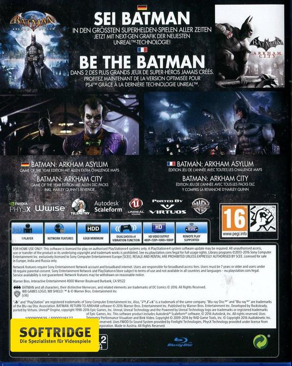Immagine prodotto WB Batman: Ritorno ad Arkham (PS4, Multilingue)