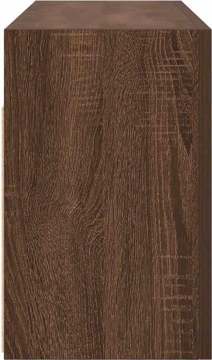 Actual product image VidaXL Brown oak-look bathroom wall cabinet 80x25x40 cm wood-based material (80 x 25 x 40 cm)