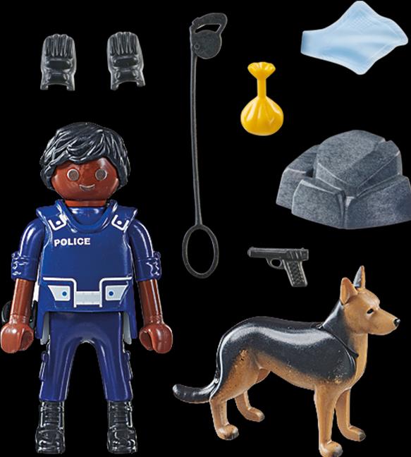 Produktbild Playmobil Polizist mit Spürhund (71162, Playmobil Special Plus)