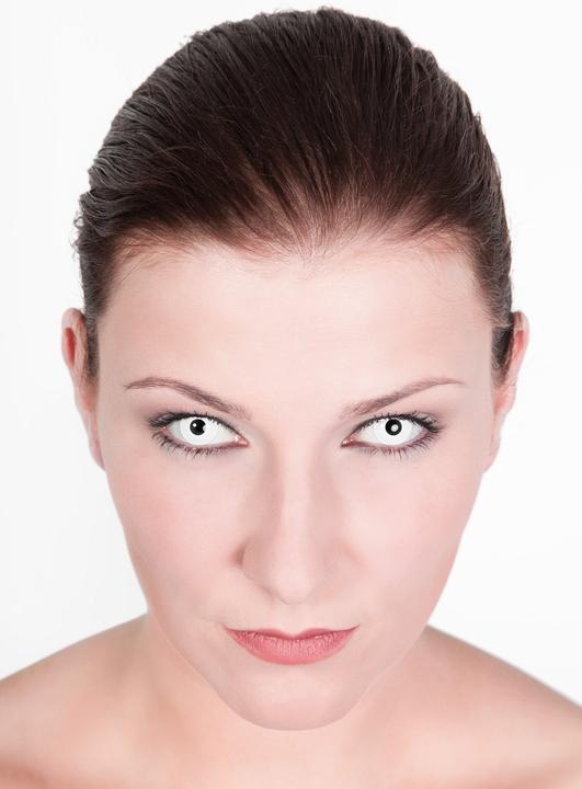 Actual product image Metamorph Kontaktlinse weiss mit Dioptrien (White)