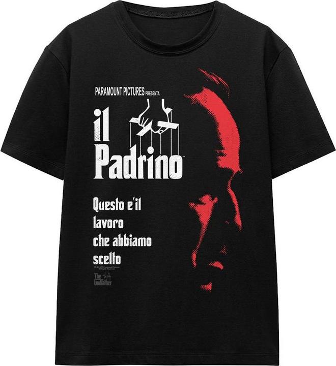 Actual product image The Godfather Unisex Adult Italian Profile T-Shirt (L)