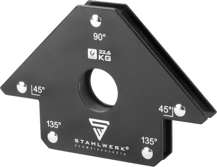 Actual product image Stahlwerk Magnetic welding bracket set of 4 22.6 kg 50 lbs practical welding magnet