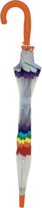 Produktbild Smati Kinderregenschirme Regenbogen - transparenter Stockschirm Glockenform - Der erste Fluoresziere