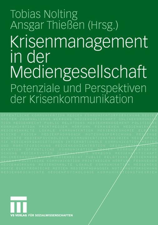 Immagine prodotto Krisenmanagement in der Mediengesellschaft (Tedesco, Ansgar Thießen, Tobias Nolting, 2008)