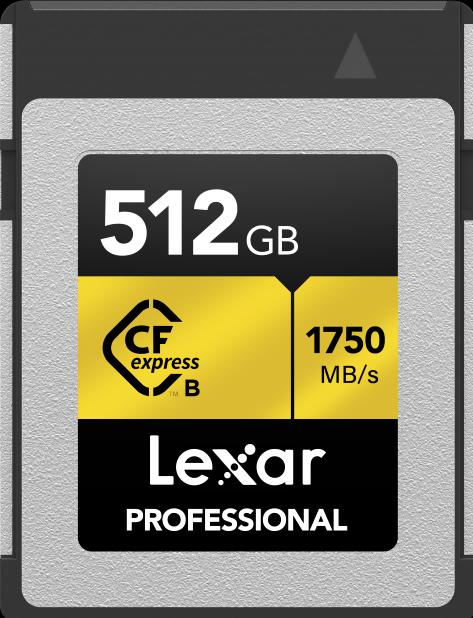 Produktbild Lexar Professional CFexpress R:1750MB/s W:1000MB/s (512 GB, CFexpress Typ B)