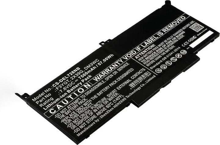 Produktbild AGI Akku kompatibel mit Dell Latitude 7280 - Akku - 7.500 mAh (7500 mAh)