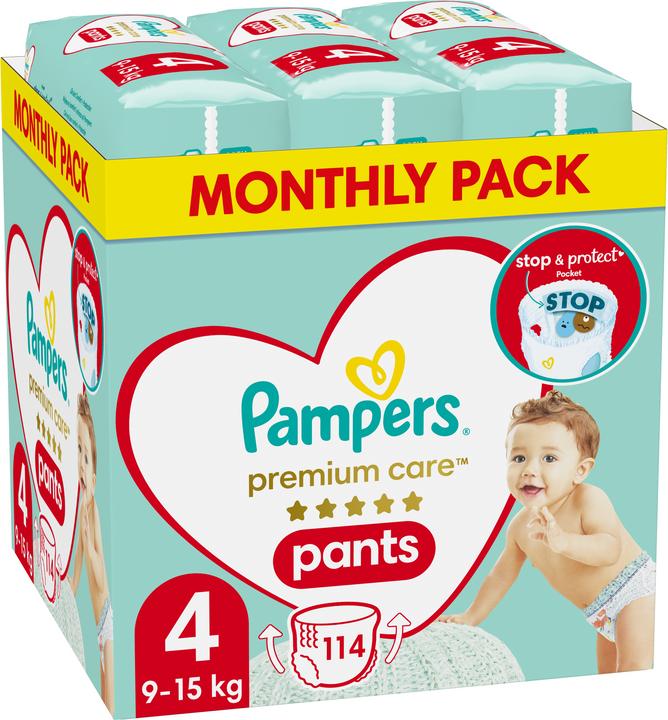 Actual product image Pampers Premium Care (Size 4, Monthly box, 114 Piece)