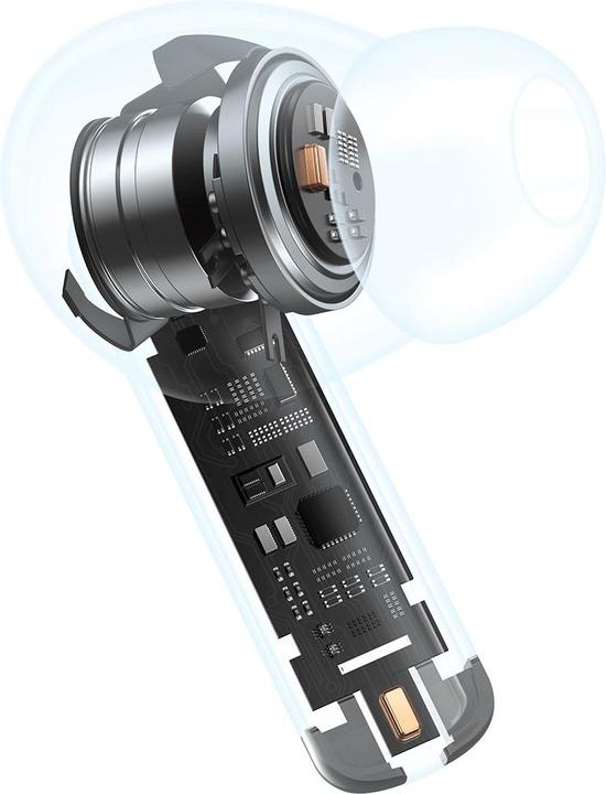Actual product image Baseus Bowie M2 TWS earphones (white) (ANC, 5 h, Wireless)
