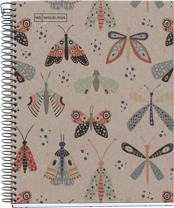 Produktbild Maul ECO Design NB1 ECOBUTTERFLY Recy. A5 SQU 80G farbig (Speditionsversand) (A5, Kariert, Harter Einband)