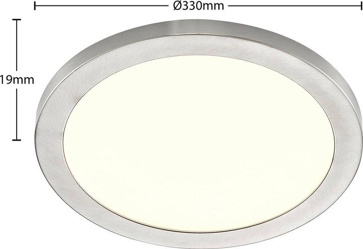 Produktbild Prios Aureka LED-Deckenlampe, Einbau, 33 cm (2700 lm, G24d)