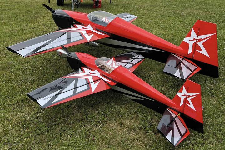 Actual product image AJ Aircraft Slick 540 51" ARF Rot/Schwarz Kunstflugmodell (Aerobatics)