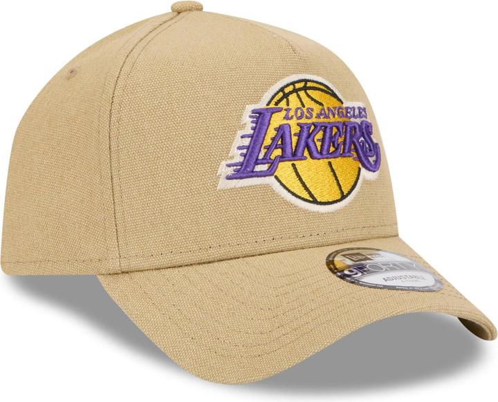 Immagine prodotto New Era Cappellino A-Frame Trucker in lino Los Angeles Lakers beige (Taglia unica)