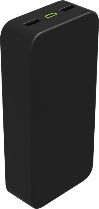 Productafbeelding mophie PS 20K met PD Zwart 20W USB C&A (20000 mAh, 20 W)