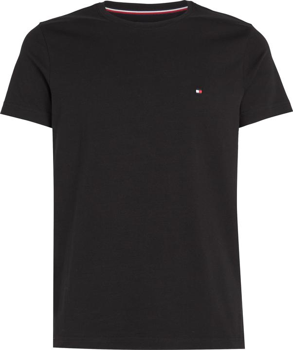 Actual product image Tommy Hilfiger Crew Neck T-Shirt Slim Fit Black (S)