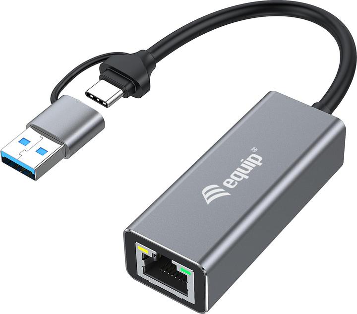 Produktbild equip USB-C auf 2.5 Gigabit Ethernet (USB, USB-C, RJ45 2.5 Gigabit Ethernet (1x))