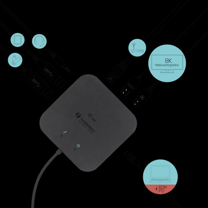 Actual product image i-tec Tb3traveldockpd (Thunderbolt, 1 Ports)