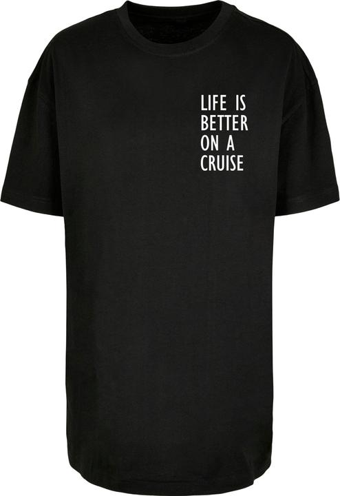 Immagine prodotto Merchcode Maglietta da donna Life Is Better Oversized Boyfriend Tee - 119547 (4XL)