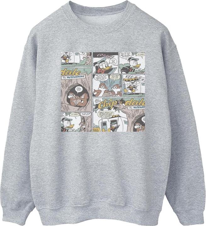 Actual product image Disney Womens/Ladies Chip 'n Dale Comic Sweatshirt (S)