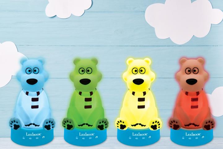 Produktbild Lexibook 3D Polarbär Nachtlicht und Geschichtenerzähler mit Musik und Farbwechsel 17cm (Französisch)