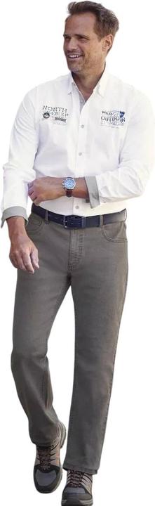 Actual product image Atlas For Men Mens Elasticated Waist Regular Jeans (46)