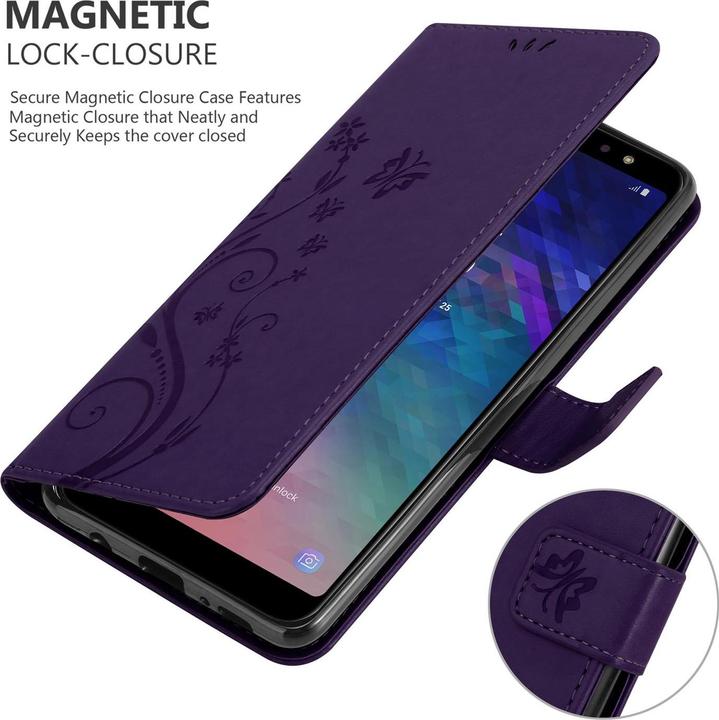 Produktbild Cadorabo Flower Book Cover (Samsung Galaxy A6+)