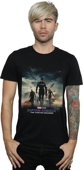 Produktbild Marvel Captain America The Winter Soldier Poster TShirt (L)