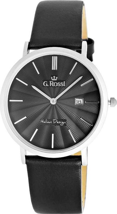 Actual product image Gino Rossi WATCH MEN'S WATCH - 10853A - SLIM (zg184c) + UNIVERSAL BOX (Analogue wristwatch, 400 mm)