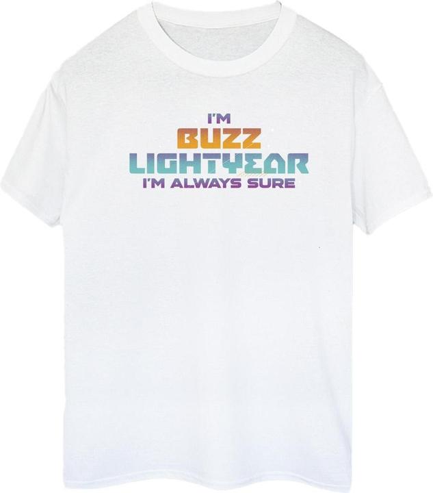 Actual product image Disney Womens/Ladies Lightyear Always Sure Text Cotton Boyfriend T-Shirt (S)