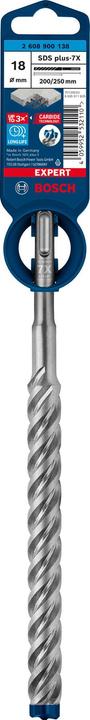 Actual product image Bosch Professional Zubehör EXPERT SDS plus-7X hammer drill, 18 x 200 x 250 mm (18 millimetres)
