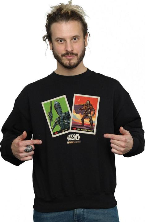 Immagine prodotto Star Wars The Mandalorian Trading Cards Felpa Uomo (L)