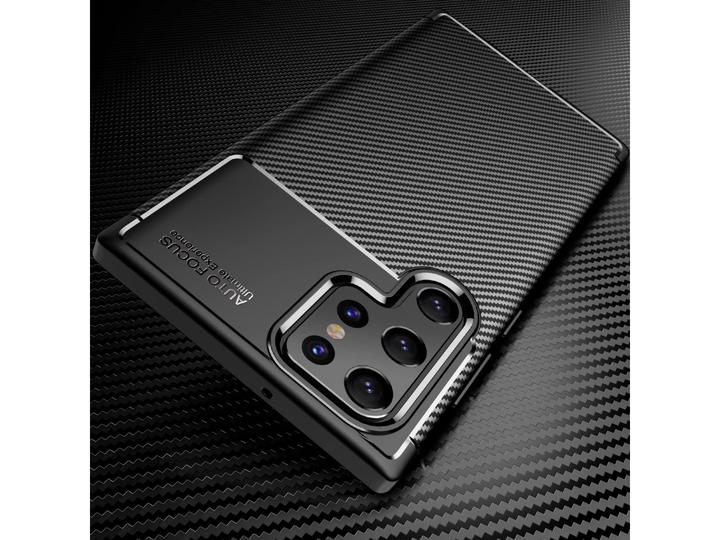 Actual product image Screenguard Carbon Design TPU Case (Samsung Galaxy S22 Ultra)