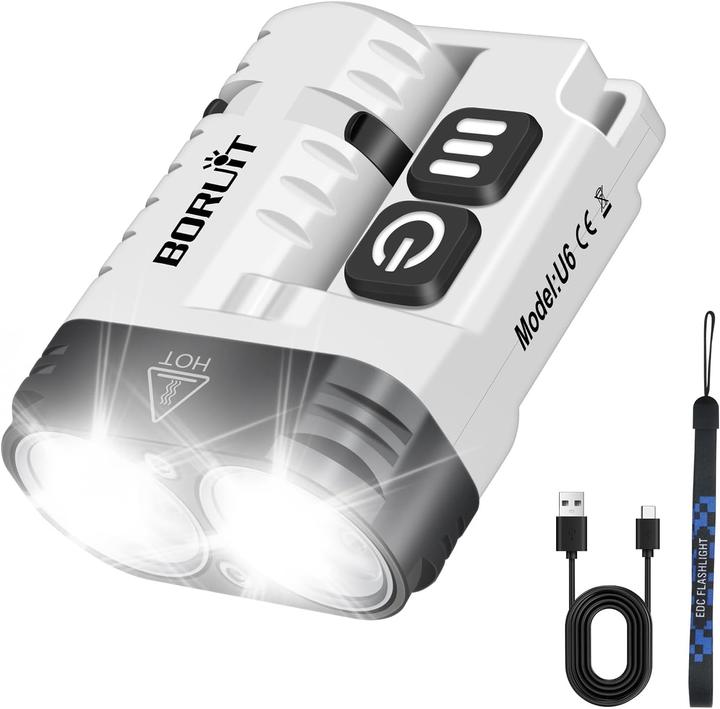 Produktbild Boruit U6 Magnetische Mini-Taschenlampe - wasserdicht - Multifunktion (1600 Lumen )