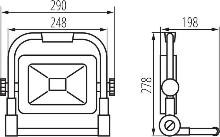 Image du produit Kanlux Projecteur extérieur à LED STATO noir IP65 29223 (5250 lm, IP65)