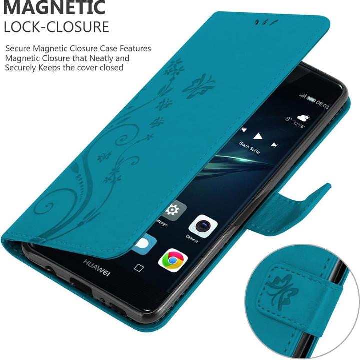 Productafbeelding Cadorabo Bloemen Boekomslag (Huawei P9 Plus)